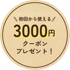 3000円お値引きプレゼント